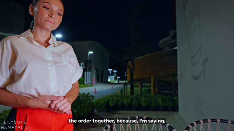 Lily Cute: Waitress Fucked up My Order so She Let Me Fuck...