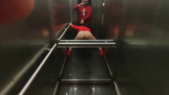 DedeDeville: Sexe très risqué dans un ascenseur avec la voisine sexy...