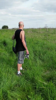 Drone Porn... Literally! Drone Follows Me, Watches Me Get Naked and Wank in Field