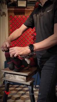 Slave Drone Tickling Session Silicone Suit, Socks & Merciless Sole Play