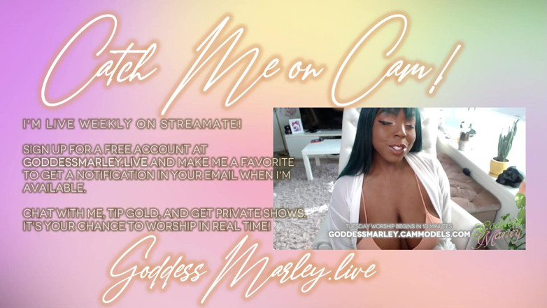 Goddess Marley: Rainbow Toket Besar Cocktease
