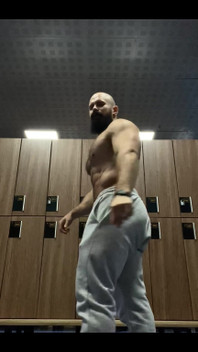 Sweaty Flexing After Training