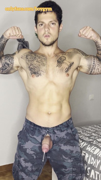 My Military Cock Cums with No Hands!