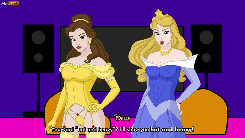 LewdArcade: Park after Dark - Ariel a Popelka lesbický sex animace kolekce [18+]...