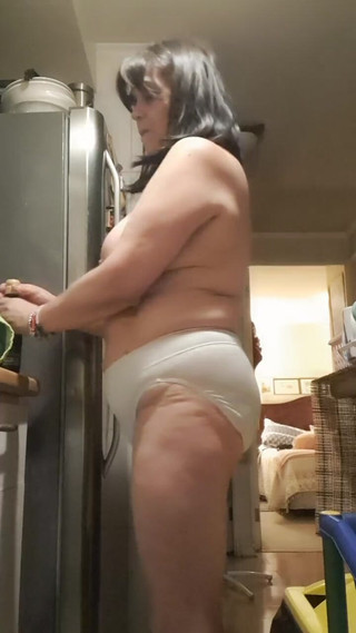 Mommy big hairy pussy: Stepmom in Kitchen