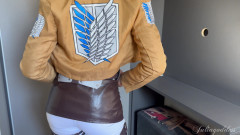 Shamelesscouple: Mikasa POV kouření fantasy - pomalé, mokré a nezbedné