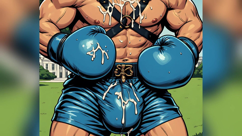 Erotic Man: Asian Cum Covered Muscle Men Art