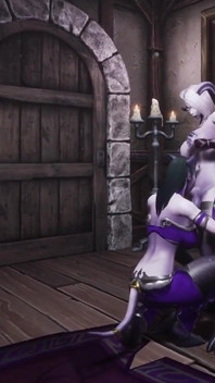 Draenei Futa Dickgirl Dapat blowjob oleh awek batang | Parodi lucah Warcraft