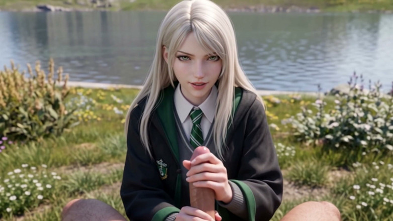 WaifuWorks: Aria elite čarodějnice - Blond Witch 3D Anime Fantasy POV část 2