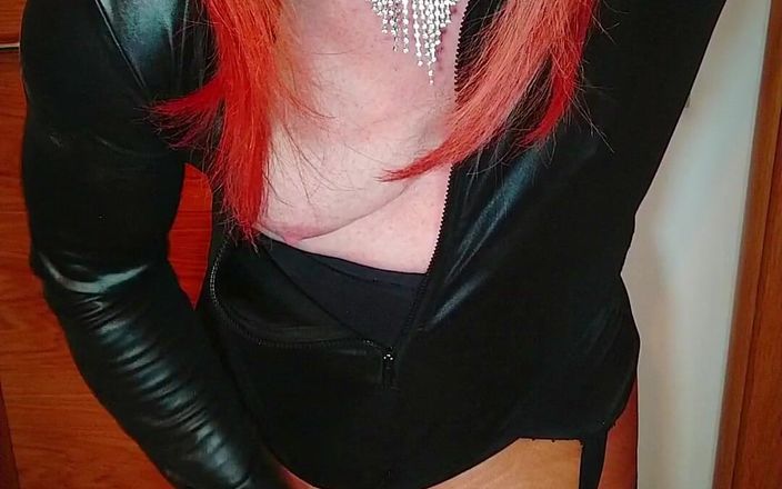 Emma Browne: Pvc trans menina meias porra