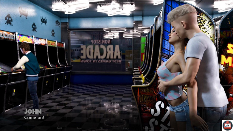 Joystick Cinema: Zeitstempel - heather arcade blowjob - szene