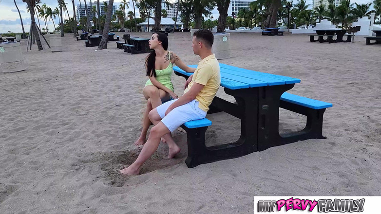 My Pervy Family: Sneaky Hotel Sex with Horny Stepsis