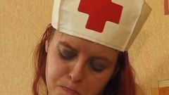 A Redhead German Nurse Rides Her Patient's Dick Like a Pro