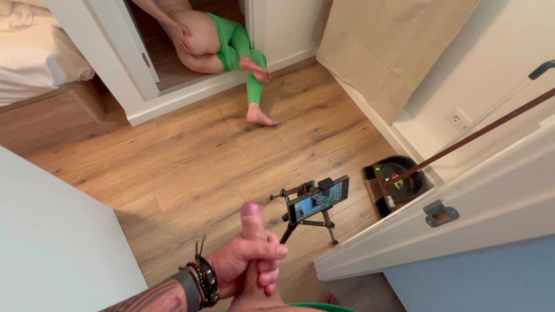LaraRussian Doll: Lucky Guy Masturbates While His Girlfriend Shoots Porn Videos!!