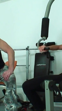 Hot workout girl with a tight ass and amazing tits gets horny during her workout and wants to fuck