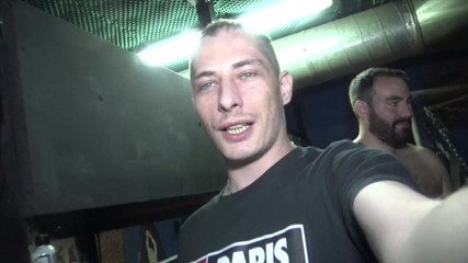 Fun bareback meeting in Barcelona: Valentino Sistor used raw by top bear in sling