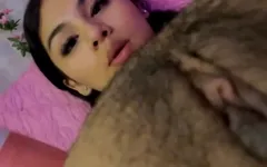 漂亮的哥伦比亚女孩自慰