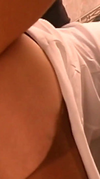 GILF pussy fucking in the toilet
