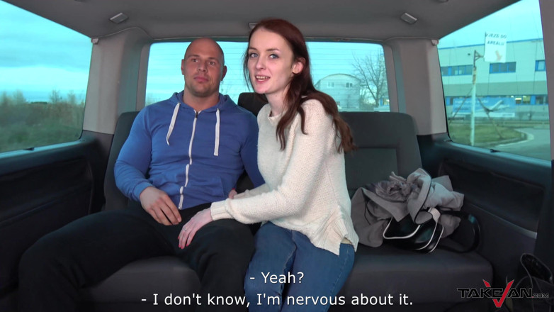Take Van: Crazy ginger slut thinks that she will direct the fuck...