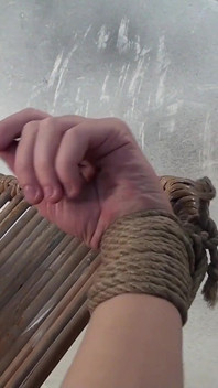 Anouk Chairbound Ballgagged Tit-grabbed