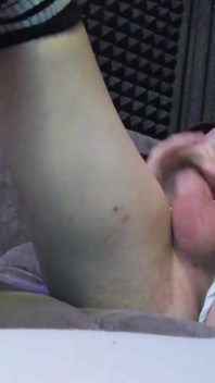 Busting a Big Cumshot After Closeup Masturbation
