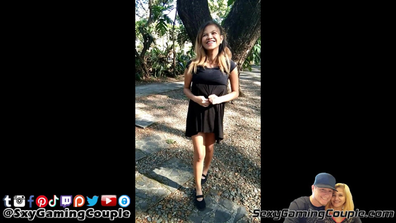 SexyGamingCouple: Sexigt spelpar - kissa utomhus