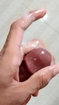 Pre Cum as Lubricant to Masturbate