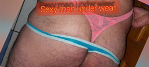Sexy man underwear: Pěkná masturbace pomocí modrých tang