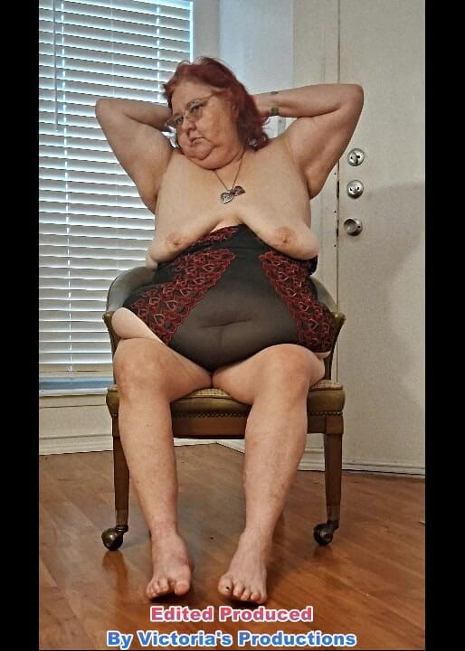 BBW nurse Vicki adventures with friends: BBW Mature Redhead Nurse Vicki Models Lingerie