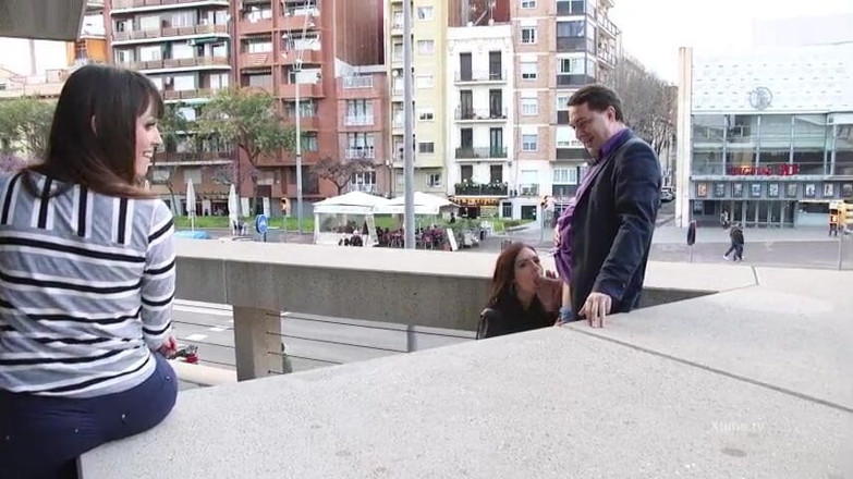 Andrea Dipre Channel: Young Rebecca Volpetti gives a public blowjob to Andrea Dipre