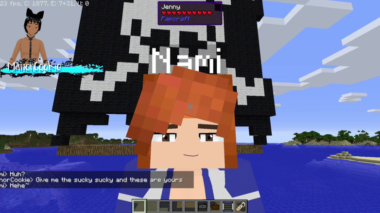 Manor Cookie: Minecraft Jenny Mod fapcraft - nami，一个贪婪热辣的大奶子和屁股女人！