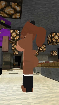 Minecraft Fapcraft: Fazclaire'in gece kulübü baskısı frennie, freddie, götten ve amından sikişiyor