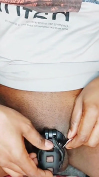 How to Wear Chastity Cage Amd Butt Plug
