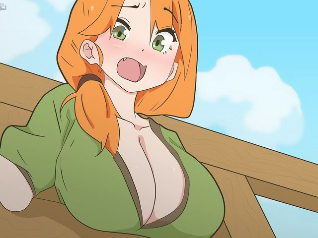Alex Got Stuck in the Fence on Purpose to Seduce Steve! Minecraft, Hentai, Cartoon, Parody! (DsAnimation)