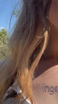 Teen Blonde Masturbates by the River