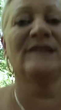 This sexy blonde with big tits and perfect ass is really good at sucking my dick and fucking outdoors