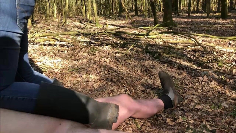 Nica Nordic: Slave training of the mistress in rubber boots