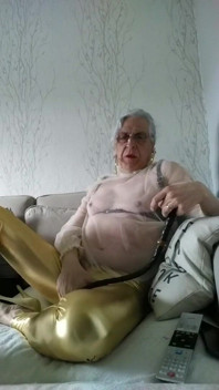Whore in Leggings with a Whip