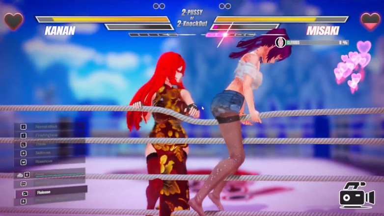Cumming Gaming: Lesbian Battle Jeu Hentai BDSM Ep.1 Des Rousses Lesbiennes Se...
