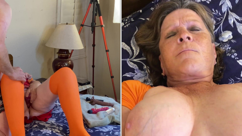 Carmen Angel: Bunicuța Velma Dinkley: Magical Mystery Tour: vibratoare, supt pula, &amp;Creampie, Oh,...