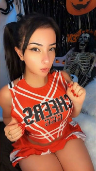 Halloween Emanuelly Raquel Cheerleader Zoombie Handjob-spel Grönt ljus Röd Ljus
