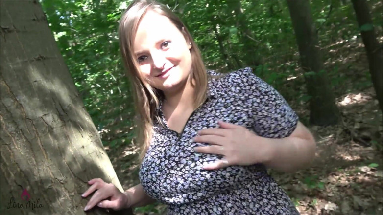 Lina Mila: POV: Kommst du mit mir? auf einer bareBack-Wanderung im Wald?