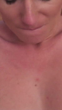 Cougar fucking her younger boyfriend on the table