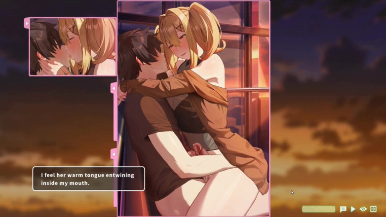 NSFWOtaku: Hentai Game - Summer Clover - Ferris Wheel Sex - Fucking the Blonde...