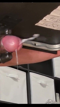 Submissive Teen Gets Railed by Fuck Machine & Squirts Cum Without Hands