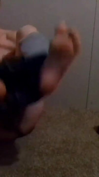 Half Buttassnaked and Stroking, Praising My Soles
