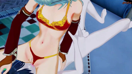 Hentai Smash: Ateşli warcraft elf domaltılarak sikilmeden önce bir adamın yüzüne biniyor - world...