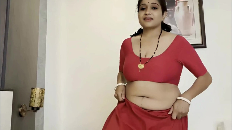 FantacyCouple: Devar 在印度德西纱丽的酒店里操性感人妻