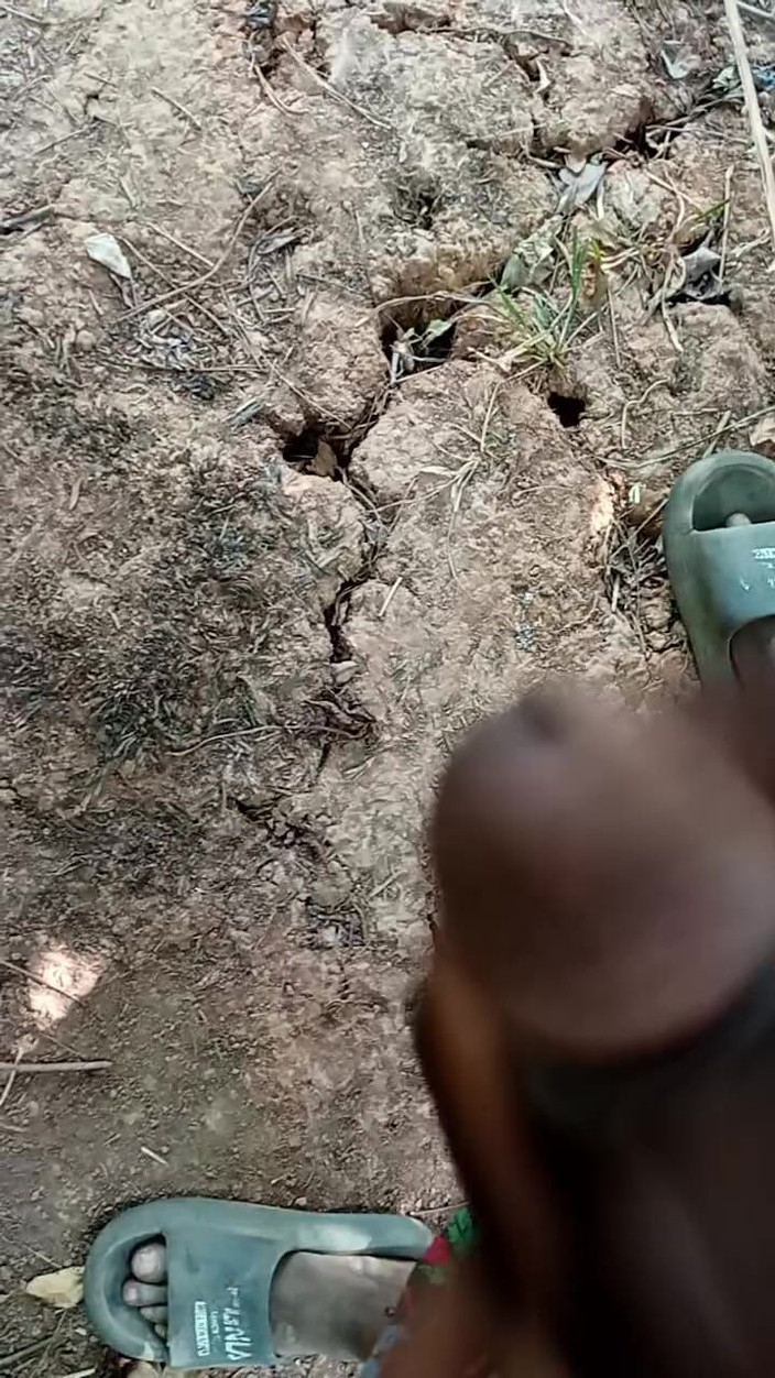 Kpekus arena: アフリカの少年がブッシュの中で自慰をしている