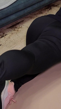 Fucked a Redhead MILF's Mouth Hard in Her Sports Leggings and Stuck It in Her Tight Hole